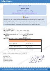 Đề thi học kì 1 Toán 8 - Đề số 5 - Kết nối tri thức